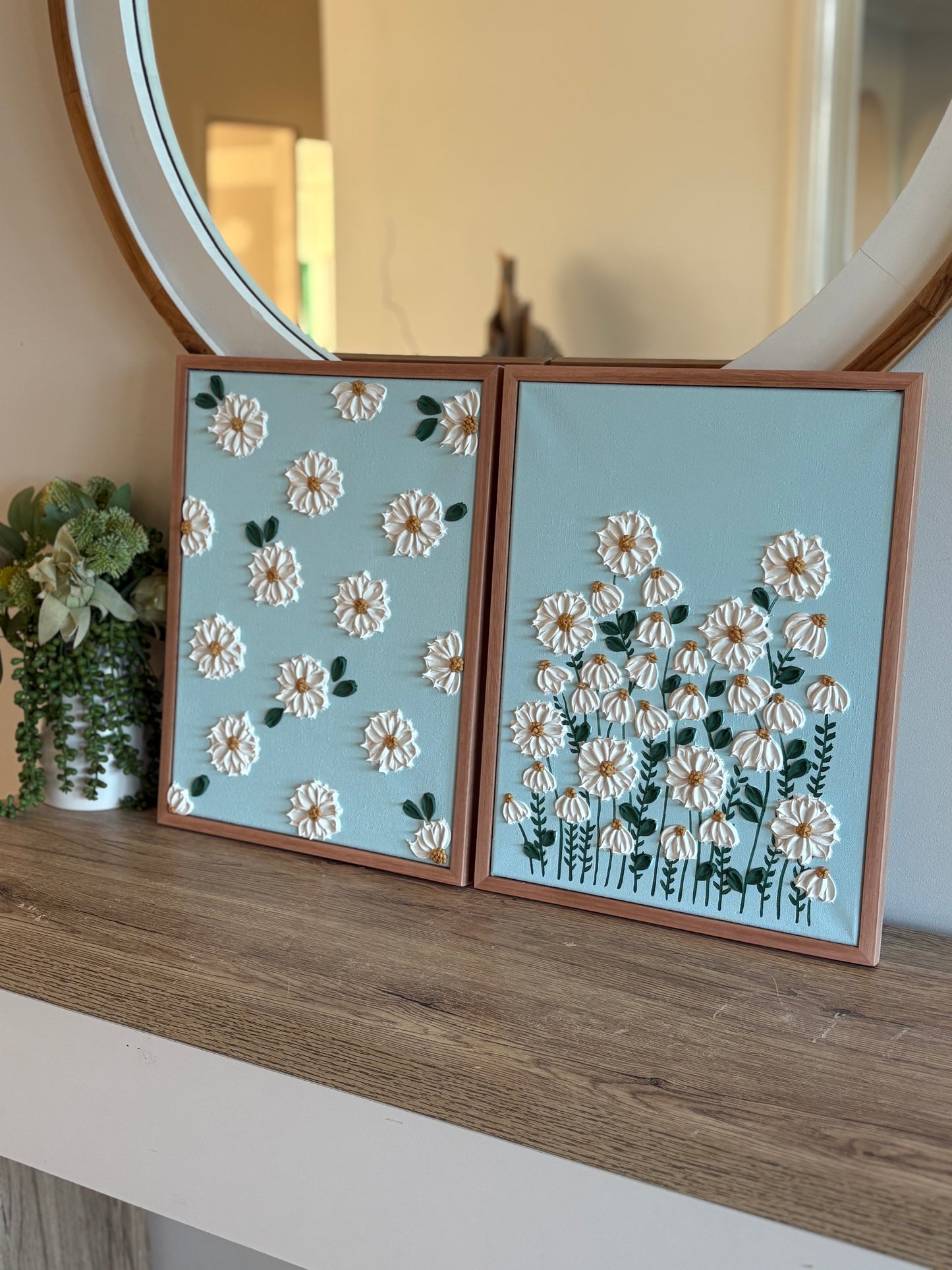 Daisy Delight in Blue - 30cm x 40cm Set
