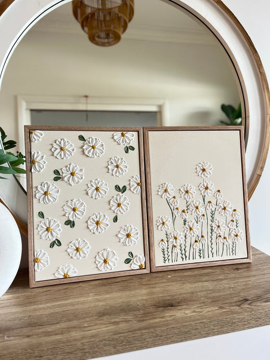 Daisy Delight in Beige - 30cm x 40cm Set